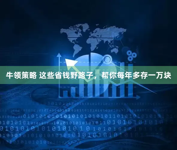 牛领策略 这些省钱野路子，帮你每年多存一万块