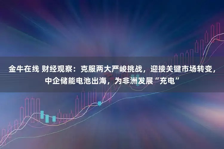 金牛在线 财经观察：克服两大严峻挑战，迎接关键市场转变，中企储能电池出海，为非洲发展“充电”
